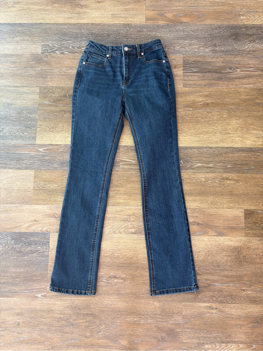 OAT New York Jeans 8 High Rise Slim Bootcut Stretch Denim size 0/25